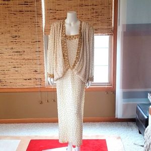 Judith Ann Creations , Large Mother of the bride/groom dress. Heavily sequined.